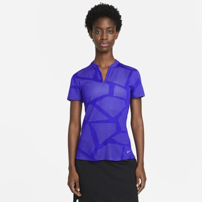 Shop Nike Breathe Women's Golf Polo In Concord,light Thistle