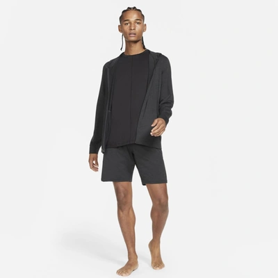 Shop Nike Men's  Yoga Dri-fit Shorts In Black