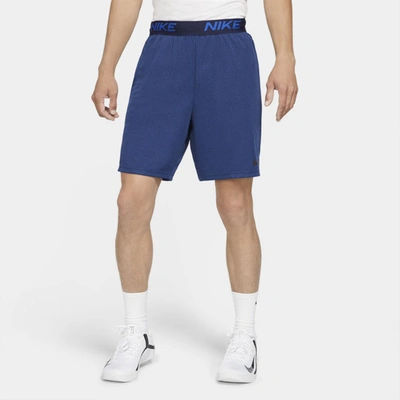 Shop Nike Men's Dri-fit Veneer Training Shorts In Blue