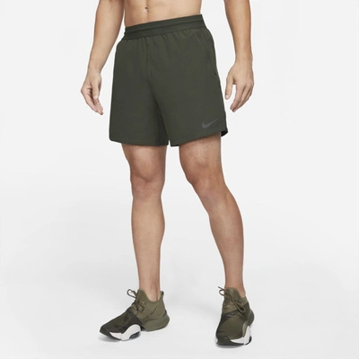Shop Nike Pro Men's Shorts In Sequoia,black