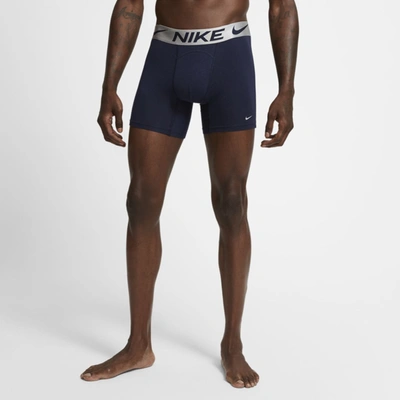 Shop Nike Men's Luxe Cotton Modal Boxer Briefs In Blue