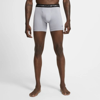 Shop Nike Flex Micro Men's Boxer Briefs In Grey,anthracite,black