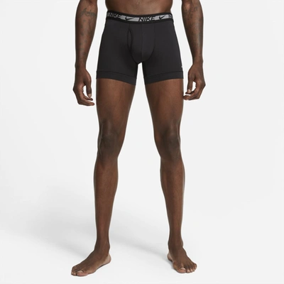 Shop Nike Men's Flex Micro Trunks (3-pack) In Black
