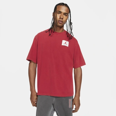 Shop Jordan Flight Men's Short-sleeve T-shirt In Gym Red