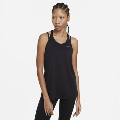 Shop Nike Women's Dri-fit Training Tank Top In Black