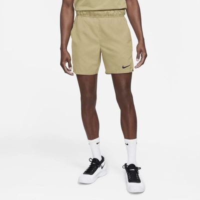 Shop Nike Court Dri-fit Victory Men's 7" Tennis Shorts In Parachute Beige,black