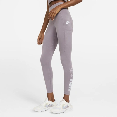 Shop Nike Air Women's Leggings In Purple Smoke,white