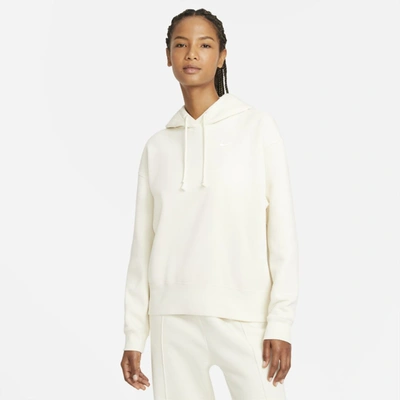 Shop Nike Sportswear Women's Fleece Hoodie In Coconut Milk,white