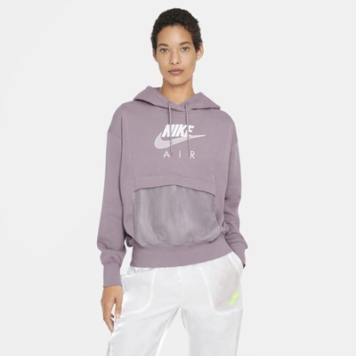Shop Nike Air Women's Hoodie In Purple Smoke,white