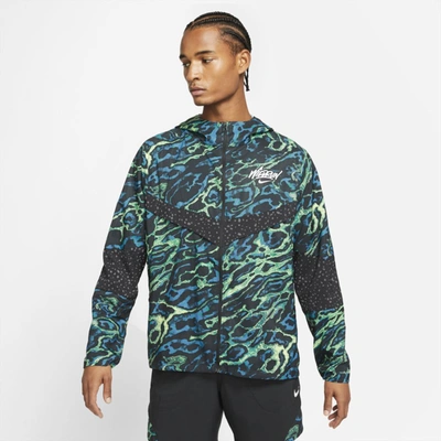 Shop Nike Men's Windrunner Wild Run Running Jacket In Green