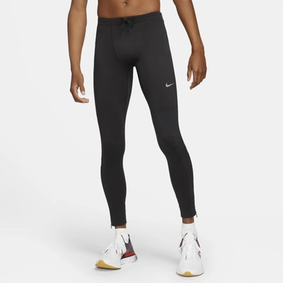 Shop Nike Men's Challenger Dri-fit Running Tights In Black
