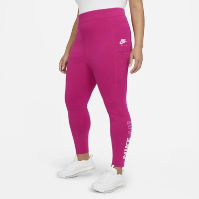 Shop Nike Air Women's Leggings In Fireberry,white