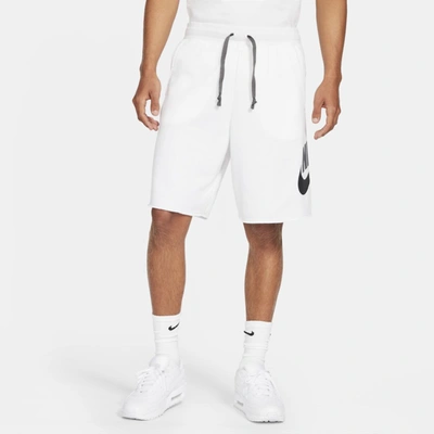 Shop Nike Sportswear Alumni Men's French Terry Shorts In White,iron Grey,black