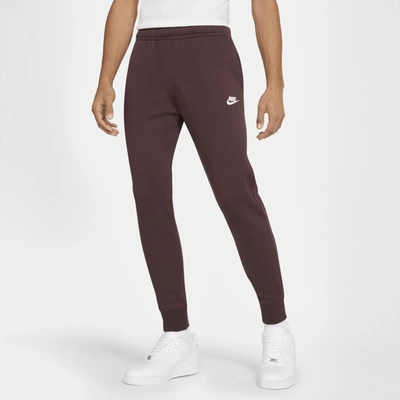 Shop Nike Men's  Sportswear Club Fleece Jogger Pants In Brown