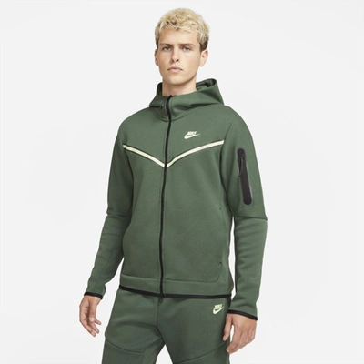 Shop Nike Sportswear Tech Fleece Men's Full-zip Hoodie (galactic Jade) In Galactic Jade,light Liquid Lime