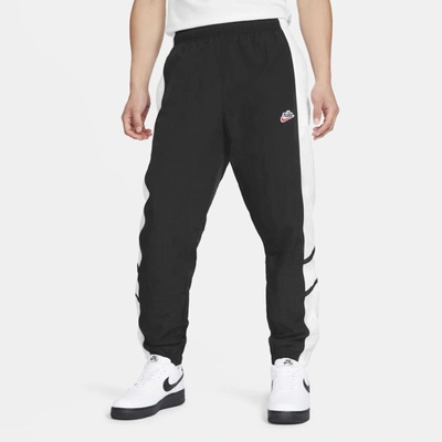 Shop Nike Sportswear Heritage Windrunner Men's Woven Pants In Black,white