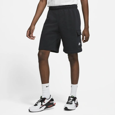 Shop Nike Men's  Sportswear Club Cargo Shorts In Black