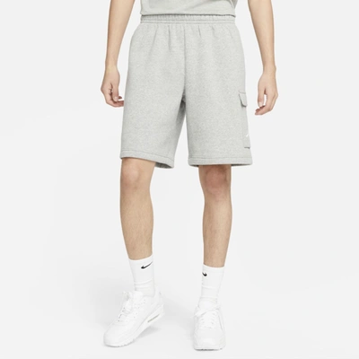 Shop Nike Men's  Sportswear Club Cargo Shorts In Grey