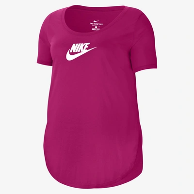 Shop Nike Sportswear Essential Women's Tunic In Fireberry