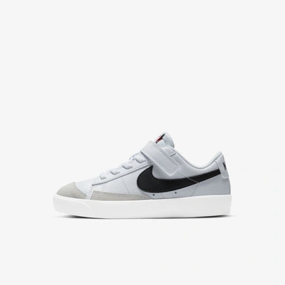 Nike Kids Black & White Blazer Low '77 Big Kids Sneakers In White,team Orange,black