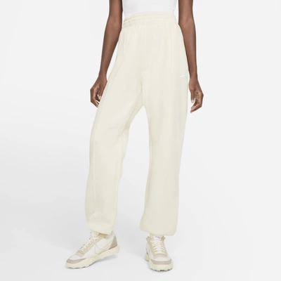 Shop Nike Women's  Sportswear Essential Collection Fleece Pants In White