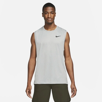 Shop Nike Men's  Pro Dri-fit Tank Top In Grey