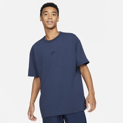 Shop Nike Sportswear Premium Essential Men's T-shirt In Midnight Navy
