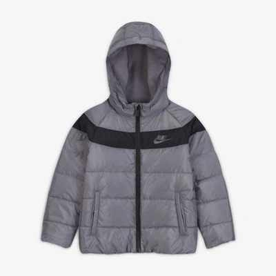 Shop Nike Sportswear Little Kids' Puffer Jacket In Gunsmoke