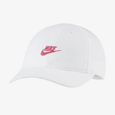 Shop Nike Little Kids' Adjustable Hat In Hyper Pink,white
