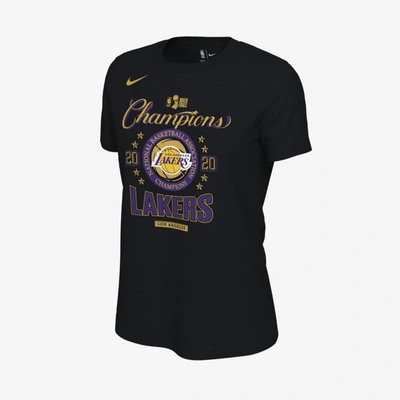 Shop Nike Los Angeles Lakers Champions  Women's Nba Locker Room T-shirt In Black