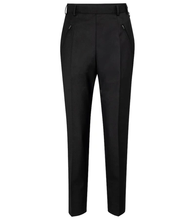 Shop Maison Margiela High-rise Slim Pants In Black