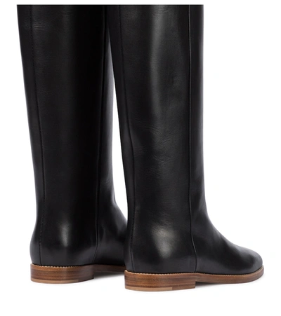 Shop Gabriela Hearst Skye Leather Knee-high Boots In Black