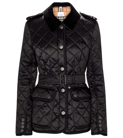 Shop Burberry Lode Quilted Jacket In Black