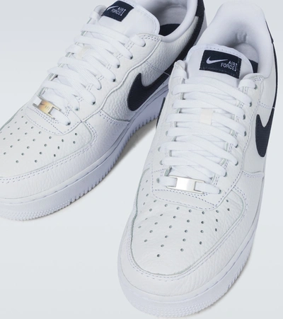 Nike Air Force 1 White And Black Leather Sneaker | ModeSens