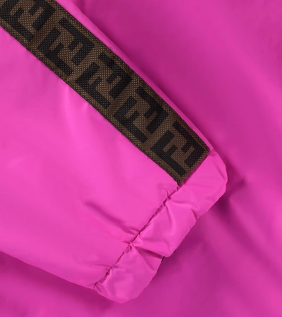 Shop Fendi Ff Reversible Jacket In Pink