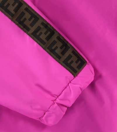 Shop Fendi Ff Reversible Jacket In Pink