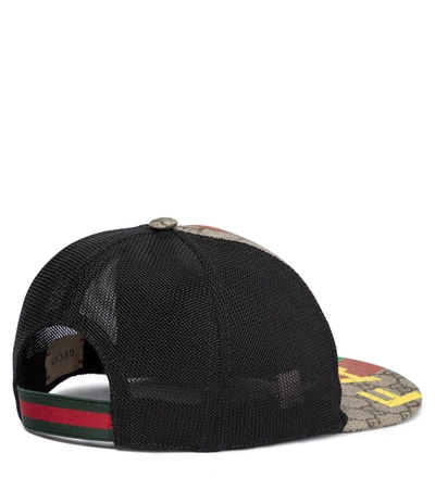Shop Gucci Gg Printed Baseball Cap In Multicoloured