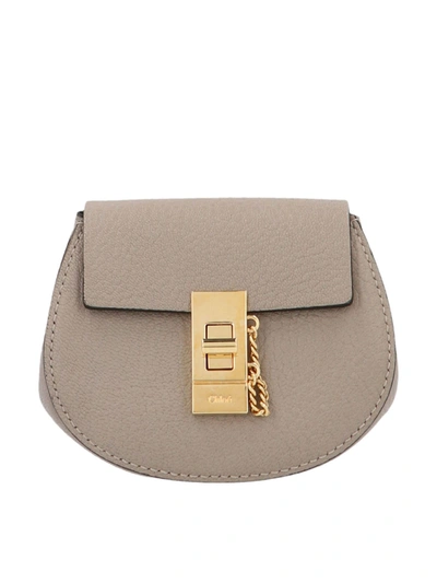 Shop Chloé Drew Mini Backpack In Motty Gray In Grey