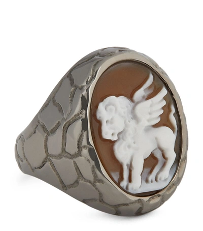 Shop Amedeo Griffin Cameo Ring (one Size)