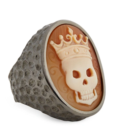 Shop Amedeo Skull Crown Ring (one Size)