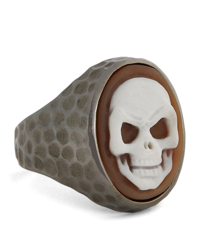 Shop Amedeo Skull Cameo Ring (one Size)