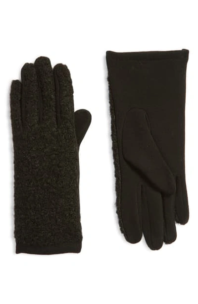 Shop Nordstrom Boucle Gloves In Black