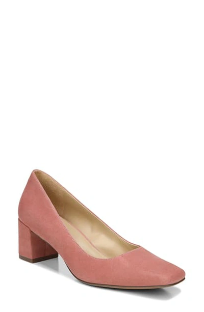 Shop Naturalizer Karina Square Toe Pump In Dusty Coral Leather