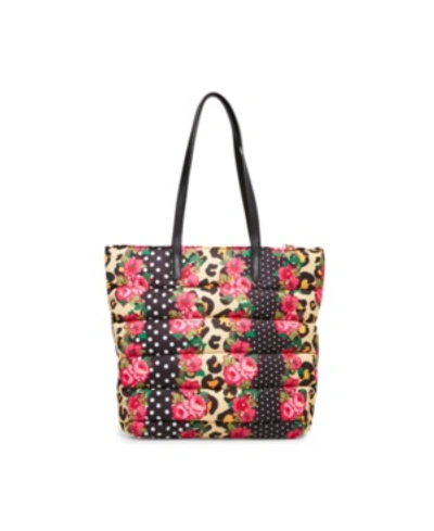 Shop Betsey Johnson Pretty Puffer Tote In Floral