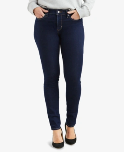 Shop Levi's Women's 311 Shaping Skinny Jeans In Long Length In Darkest Sky