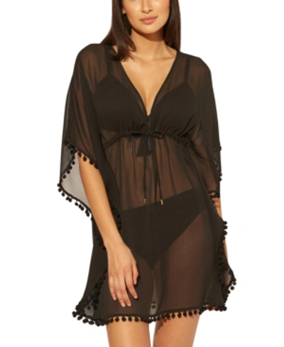 Shop Bleu By Rod Beattie Caftan Cover-up In Black