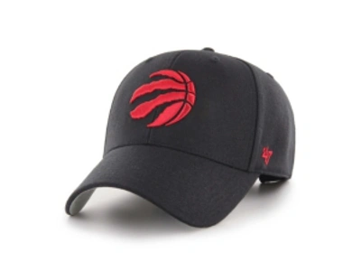 Shop 47 Brand Toronto Raptors Team Color Mvp Cap In Black/red