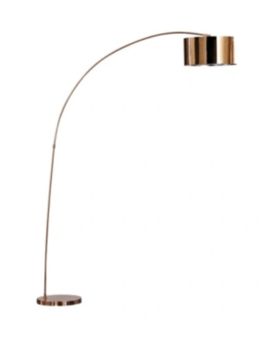 Shop Artiva Usa Adelina 81" Led Arched Floor Lamp In Rose Copper
