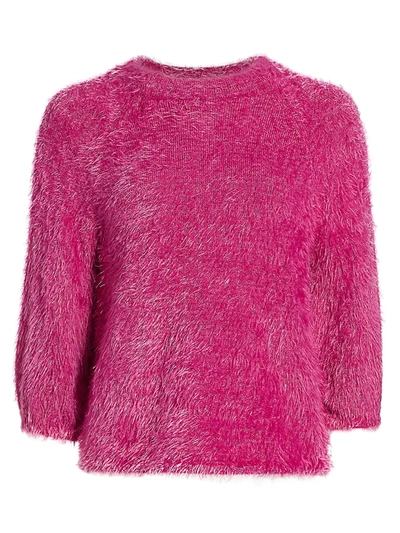 Shop Nic+zoe Petites Women's Cozy Up To Sweater In Pure Pink