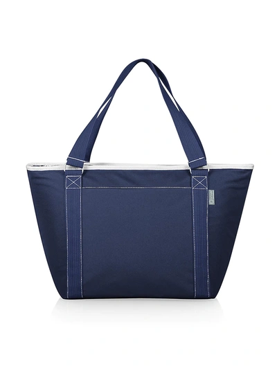 Shop Picnic Time Topanga Cooler Tote Bag In Navy Blue